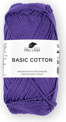 Produktbild von violett Farbnr. 245 - Pro Lana Basic Baumwolle - 100% Baumwolle -  mercerisiert, gasiert