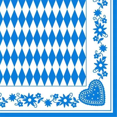 Produktbild von Servietten Motiv 40x40cm/50Stk. | Bayrisch Blau