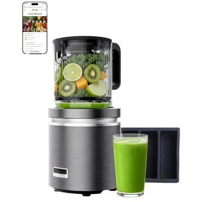 Obrázek produktu pro AIORBER Slow Juicer 350W s technologií dvojitého drcení a 124mm vstupním žlabem, vysoká výtěžnost šťávy, materiál Tritan bez BPA