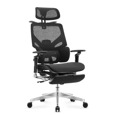 Immagine prodotto di MARK ADLER Expert 9.6 | Sedia da ufficio Sedia da scrivania ergonomica con supporto lombare | Poggiatesta Bracciolo Funzione dondolo | Nero
