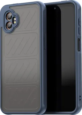 Image de Étui pour Samsung Galaxy Xcover 7 Pro - Coque arrière Phonesta AirFrost Semi-Transparent - Bleu mat
