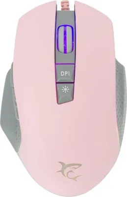 Produktbild von White Shark GARETH Pink, rechts, Optisch, USB Typ-A, 6400 DPI, Grau, Pink