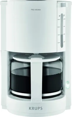 Produktbild von Krups Pro Aroma Filterkaffeemaschine F30901, 10 Tassen, 1050 W, Weiß