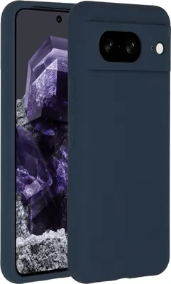 Image de Accezz Liquid Silicone Backcover pour le Google Pixel 8 - Bleu foncé