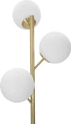 Immagine prodotto di Lampada da Terra Glamy 3 Luci Ø36x190 cm in Ferro e Vetro Oro e Bianco