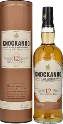 Obrázek produktu pro Knockando 12letá jednosladová skotská whisky v dárkovém balení | 43 % obj. | 0,7 l