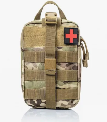 Produktbild von Erste Hilfe Set Outdoor, Premium, Erste Hilfe Tasche, Camouflage, für Haus, Auto, Reise, Büro, Wandern, Camping.