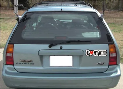 Produktbild von Autoaufkleber / Aufkleber / JDM - Die cut / Sticker fürs Auto mit Herz - 15 cm - I LOVE MY WIFE