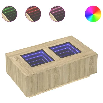 Produktbild von Couchtisch mit Infinity-LED Sonoma-Eiche 116x69x40 cm