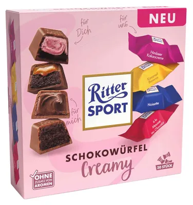 Produktbild von Ritter Sport Schokowürfel Creamy 20er