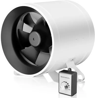 Produktbild von Kanalventilator 150 mm - EC-Motor - 689 m³/h - Geräuscharmer Inline-Abluftventilator - Ventilatoren