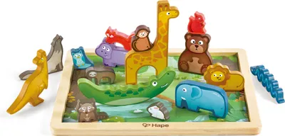Obrázok produktu pre Hape Animal Kingdom Puzzle, Zvieratá, 3 rok / roky