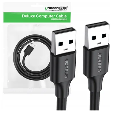 Image de Câble Usb 2.0 M-M Ugreen Us102, 1.5M (Czarny)