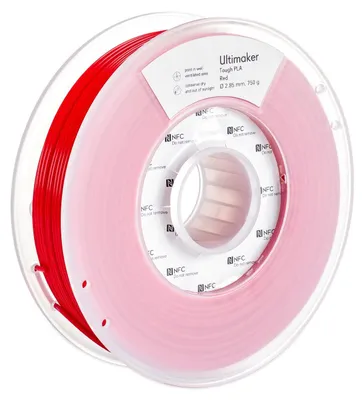 Image de UltiMaker 202302 Tough PLA Filament Tough PLA 2.85 mm 750 g Red 1 pc(s)