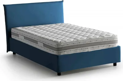 Image de Alush - Lit une place et demie, bleu, Matelas Inclus  Italy