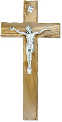 Kreuz aus Olivenholz mit Christusfigur, 47 cm, Italien
