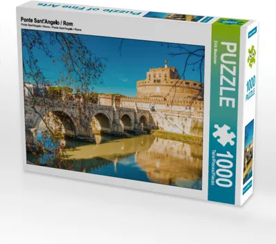 Produktbild von CALVENDO Puzzle Ponte Sant'Angelo / Rom | 1000 Teile Lege-Größe 64x48cm Foto-Puzzle für glückliche Stunden