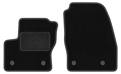 Zdjęcie produktu dla Dywaniki samochodowe welurowe przednie do: Ford C-MAX MK2 (2015-2019, minivan) czarne, dopasowane