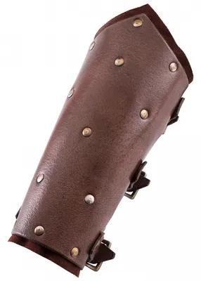 Produktbild von Armschützer aus Leder mit Nieten und Wildleder, Paar, versch. Farben : schwarz Farbe: schwarz