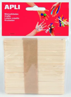 Zdjęcie produktu dla Patyczki do lodów APLI 150 x 18 mm - naturalne 40 szt.