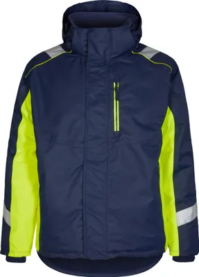 Produktbild von F. Engel Cargo Winterjacke, Blue Ink/Gelb, Gr. 5XL