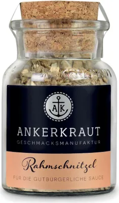 Produktbild von Rahmschnitzel, 75g im Korkenglas