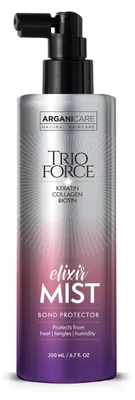 Obrázek produktu pro Arganicare, Trio Force Elixír ve spreji, lak na vlasy s ošetřujícími účinky, ochrana před teplem, 200 ml
