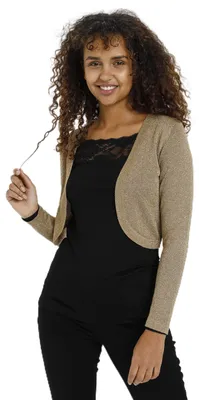 Produktbild von KAFFE Damen Bolero KAankra Damen Bolero Festlich Jäckchen mit Langarm Kurze Stri