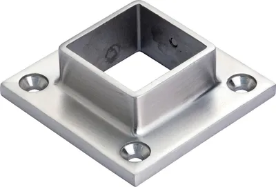 Produktbild von CROSO Flansch für Vierkantrohr 40 x 40 mm, Edelstahl V4A