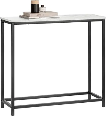 Obrázok produktu pre Konzolový stolík SoBuy | bočný stolík | kovový rám | čierna | 80x75x30cm