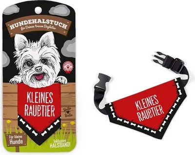 Produktbild von Hundehalstuch kleines Raubtier inkl. Halsband
