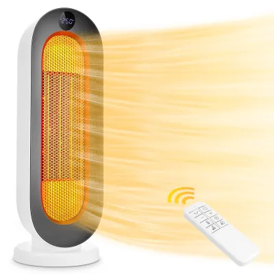 Obrázok produktu pre Kachel keramický ventilátorový ohrievač – výkon 2000 W – prenosný – biely