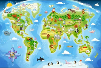 Produktbild von Castorland World Map Puzzle 40 Teile maxi   B-040117-1