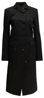 Produktbild von KHAITE, langer Wollmantel für Damen, schwarz - 4