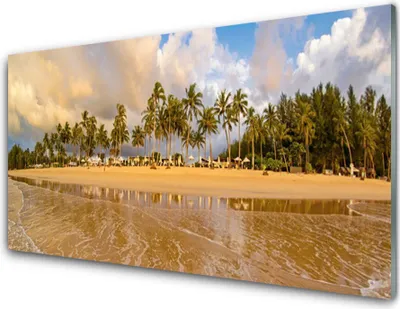 Produktbild von Acrylglasbilder 100x50 Wandbild Druck Strand Landschaft