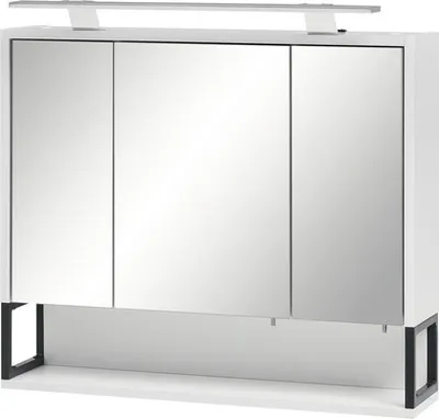 Obrázok produktu pre Zrkadlová skrinka s osvetlením Möbelpartner Limone 70 x 16 x 68 cm biela