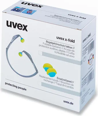 Produktbild von uvex Bügelgehörschutz x-fold faltbar grau 5 Stück