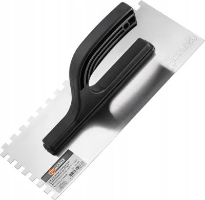 Produktbild von Edelstahl-Zahnspachtel 130 × 270 mm, Zahnung 8 × 8, Polax