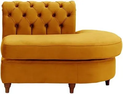 Produktbild von Chesterfield Modul - Abschlusselement rund, rechts (ECR)-Velluto 8-dark oak