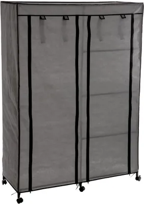 Obrázok produktu pre Textilná skriňa na oblečenie, 118x48x168 cm, čierna