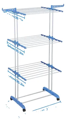 Immagine prodotto di Asciugatrice per bucato, design pieghevole, facile da trasportare, colore blu