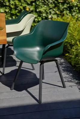 Produktbild von Set von 2 - Hartman Sophie Element Dining-Armstuhl - Nachtgrün Nur solange Vorrat reicht