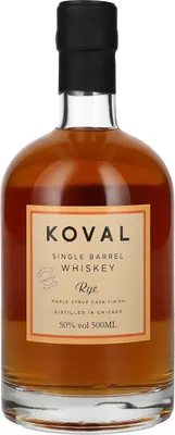 Produktbild von Koval RYE Single Barrel Whiskey Maple Syrup Cask Finish 50% Vol. 0,5l