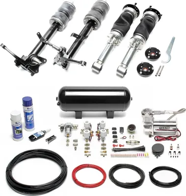 Image de TA Technix Kit de suspension pneumatique Viair noir pour BMW Série 3 E21 45mm