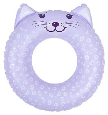 Immagine prodotto di Accessori da piscina - Ciambella da bagno con motivi animali - Lila - Leopardo - Ø 55 cm
