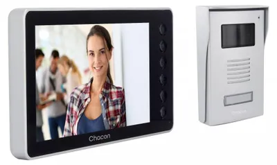 Produktbild von CHACON Kabelgebundenes Videotelefon mit 7 Zoll Display – Schwarz