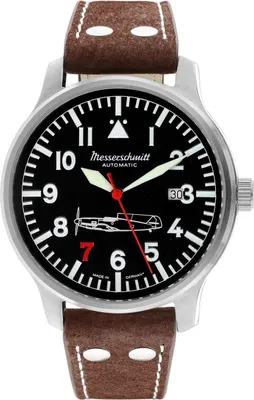Messerschmitt 109-42R7-A Herren-Automatikuhr Flieger ME109 Rote 7 1