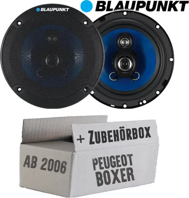 Produktbild von Lautsprecher Boxen Blaupunkt ICx663 - 16,5cm 3-Wege Auto Einbauzubehör - Einbauset passend für Peugeot Boxer 2 - justSOUND