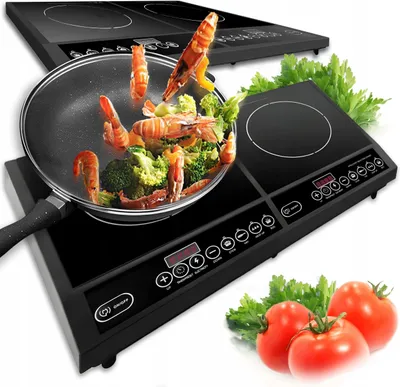 Obrázok produktu pre Dvojitá elektrická indukčná varná doska 2000 W