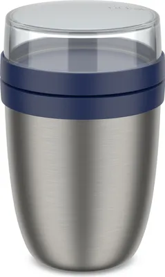 Produktbild von Mepal - Thermobehälter Ellipse - Thermo Lunchpot - Praktischer Joghurtbecher & Suppenbecher zum Mitnehmen - 6-8 Stunden heiß & 12 Stunden kalt - 500 + 200 ml - Vivid blue